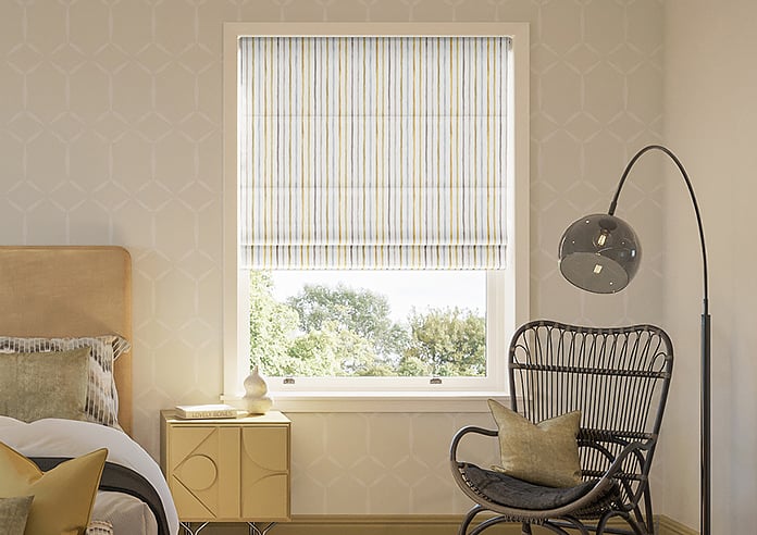 Vintage Stripe, Gold Coast - Motorised Roman Blind - Image 3